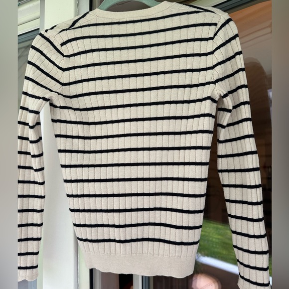 Sézane RARE Lou Jumper in Ecru/Black Size XS - Picture 6 of 6